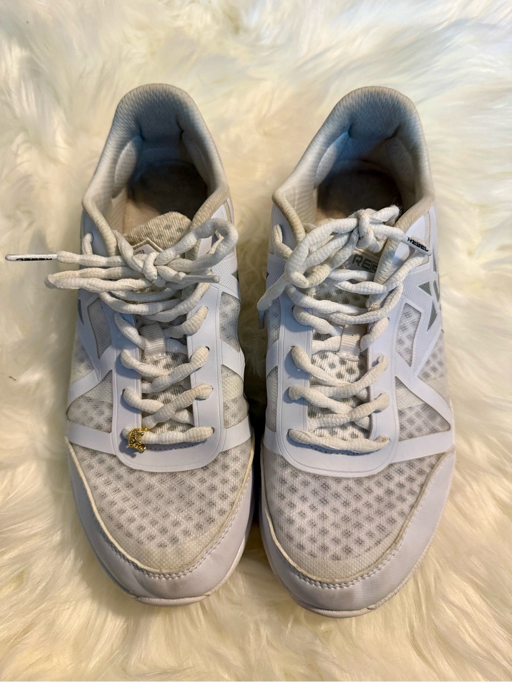 Rebel Women's White Athletic Sneakers Size 8.5